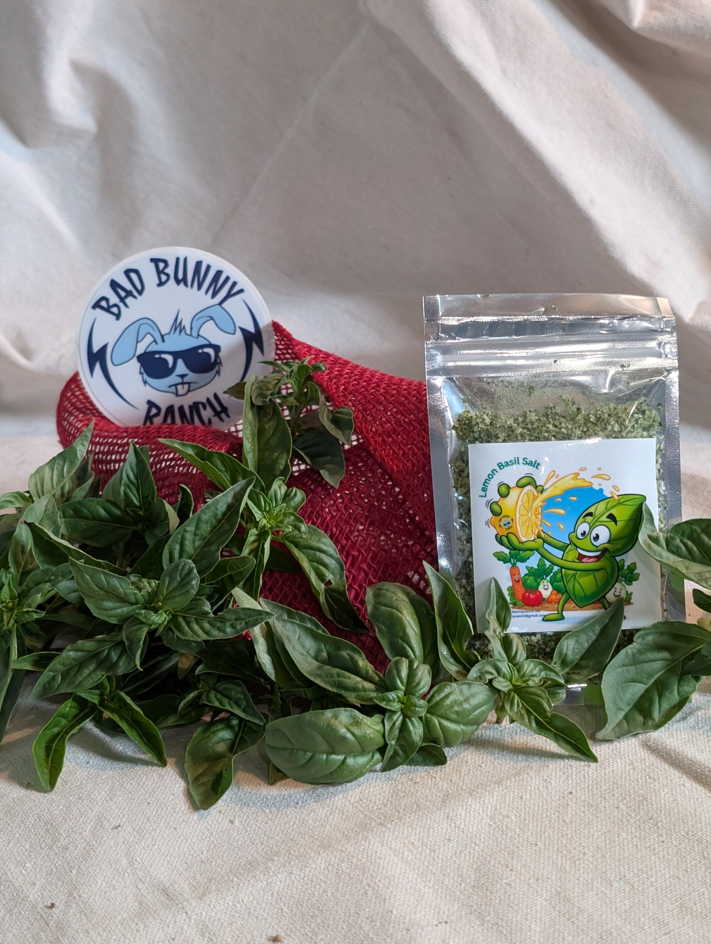 Lemon Basil Salt - | 2oz | blended herbs and spices seasoning